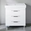 TMP TRIO 60 álló fürdőszobabútor - CeraStyle SHARP - 37100 mosdóval - 60 x 48 cm