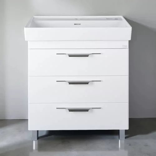 TMP TRIO 60 álló fürdőszobabútor - CeraStyle SHARP - 37100 mosdóval - 60 x 48 cm