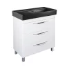 TMP TRIO 60 álló fürdőszobabútor - CeraStyle SHARP FEKETE mosdóval - 60 x 48 cm