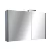 TMP SHARP - FEKETE - Tükrös fürdőszobai szekrény - 100 cm