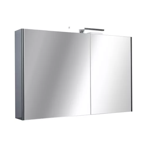 TMP SHARP - FEKETE - Tükrös fürdőszobai szekrény - 100 cm