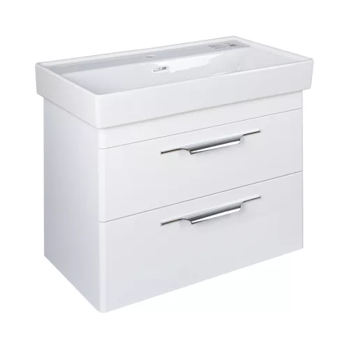TMP LUX 80 fali fürdőszobabútor - CeraStyle SHARP - 37300 mosdóval - 80 x 48 cm