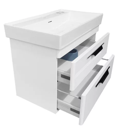 TMP LUX 80 fali fürdőszobabútor - CeraStyle SHARP - 37300 mosdóval - 80 x 48 cm