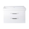 TMP LUX 100D fali fürdőszobabútor - CeraStyle SHARP 37600 DUPLA csaplyukas mosdóval - 100 x 48 cm