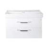 TMP LUX 100D fali fürdőszobabútor - CeraStyle SHARP 37600 DUPLA csaplyukas mosdóval - 100 x 48 cm