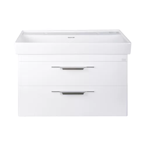 TMP LUX 100D fali fürdőszobabútor - CeraStyle SHARP 37600 DUPLA csaplyukas mosdóval - 100 x 48 cm
