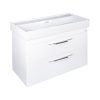 TMP LUX 100D fali fürdőszobabútor - CeraStyle SHARP 37600 DUPLA csaplyukas mosdóval - 100 x 48 cm