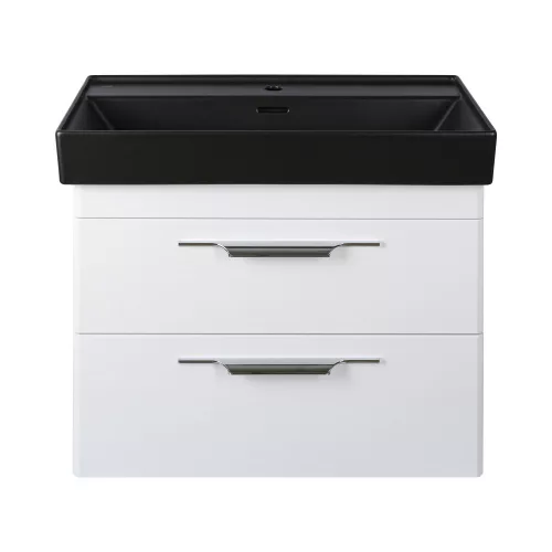 TMP LUX 100 fali fürdőszobabútor - CeraStyle SHARP FEKETE mosdóval - 100 x 48 cm