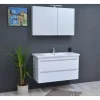 TMP SHARP Tükrös fürdőszobai szekrény LED világítással - 100 cm