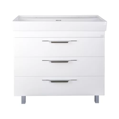 TMP TRIO 100D álló fürdőszobabútor - CeraStyle SHARP - 37600 DUPLA csaplyukas mosdóval - 100 x 48 cm