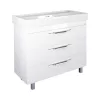 TMP TRIO 100D álló fürdőszobabútor - CeraStyle SHARP - 37600 DUPLA csaplyukas mosdóval - 100 x 48 cm