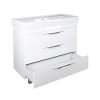 TMP TRIO 100D álló fürdőszobabútor - CeraStyle SHARP - 37600 DUPLA csaplyukas mosdóval - 100 x 48 cm