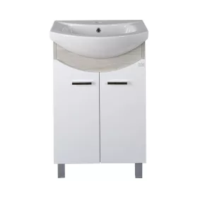   TMP ZX 55 - SONOMA - álló fürdőszobabútor - Sanovit ZENON - 6055 porcelán mosdóval - 55 x 44 cm