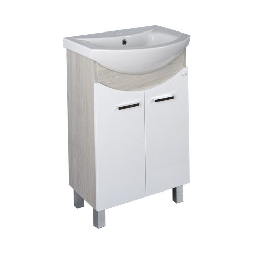 TMP ZX 55 - SONOMA - álló fürdőszobabútor - Sanovit ZENON - 6055 porcelán mosdóval - 55 x 44 cm