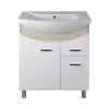 TMP ZX 75 - SONOMA - álló fürdőszobabútor - Sanovit ZENON - 6075 porcelán mosdóval - 75 x 50 cm