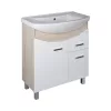 TMP ZX 75 - SONOMA - álló fürdőszobabútor - Sanovit ZENON - 6075 porcelán mosdóval - 75 x 50 cm