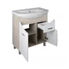 TMP ZX 75 - SONOMA - álló fürdőszobabútor - Sanovit ZENON - 6075 porcelán mosdóval - 75 x 50 cm