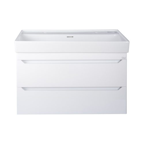 TMP SHARP 100 fali fürdőszobabútor - CeraStyle SHARP - 37600 DUPLA csaplyukas mosdóval - 100 x 48 cm