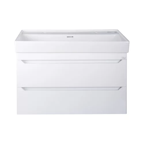 TMP SHARP 100 fali fürdőszobabútor - CeraStyle SHARP - 37600 DUPLA csaplyukas mosdóval - 100 x 48 cm