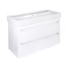 TMP SHARP 100 fali fürdőszobabútor - CeraStyle SHARP - 37600 DUPLA csaplyukas mosdóval - 100 x 48 cm