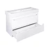 TMP SHARP 100 fali fürdőszobabútor - CeraStyle SHARP - 37600 DUPLA csaplyukas mosdóval - 100 x 48 cm