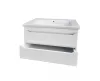 TMP SHARP 100 fali fürdőszobabútor - Sanovit Soft 13100 porcelán mosdóval - 101 x 45,5cm