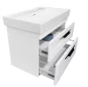 TMP LUX 60 fali fürdőszobabútor - CeraStyle SHARP 37100 mosdóval - 60 x 48 cm