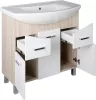 TMP ZX 85 - SONOMA - álló fürdőszobabútor - Sanovit ZENON - 6085 porcelán mosdóval - 86 x 50 cm