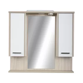   TMP ZX - SONOMA - Tükrös fürdőszobai szekrény LED világítással - 85 x 80 cm