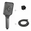 Caldo Freddo Blackspirit zuhanyszett - 3 funkciós zuhanyfejjel - GUNMETAL - fegyverszürke