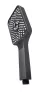 Caldo Freddo Blackspirit zuhanyszett - 3 funkciós zuhanyfejjel - GUNMETAL - szürke