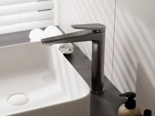Caldo Freddo magasított mosdócsaptelep - GUNMETAL - fegyverszürke