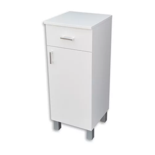 Viva STYLE fürdőszobai ÁLLÓSZEKRÉNY 85 alacsony POLCOS - 1 fiók - JOBBOS - 35 x 33 x 85 cm