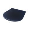 Viva FEKETE BRILLA SLIM L WC ülőke - duroplast - lecsapódásgátlós - levehető klikk - 42 x 36,5 cm