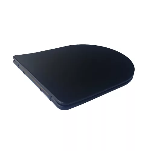 Viva FEKETE BRILLA SLIM L WC ülőke - duroplast - lecsapódásgátlós - levehető klikk - 42 x 36,5 cm