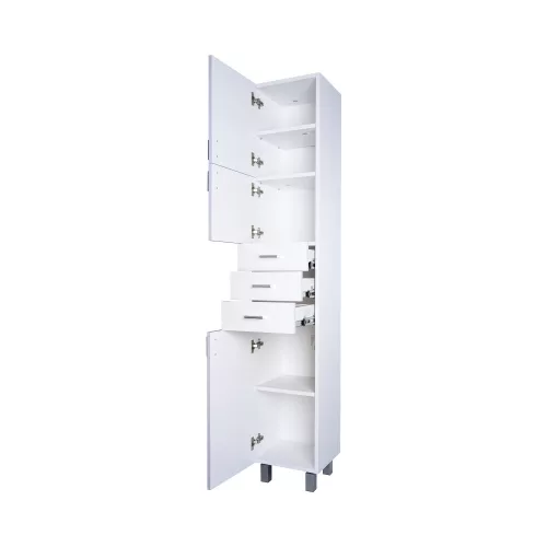 Viva STYLE fürdőszobai ÁLLÓSZEKRÉNY 192 magas POLCOS - BALOS - 35 x 28 x 192 cm
