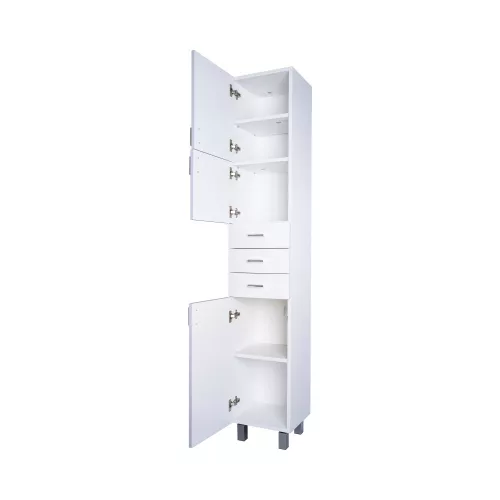 Viva STYLE fürdőszobai ÁLLÓSZEKRÉNY 192 magas POLCOS - BALOS - 35 x 28 x 192 cm