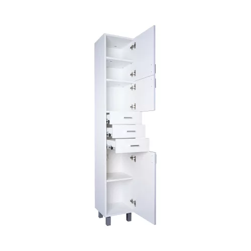 Viva STYLE fürdőszobai ÁLLÓSZEKRÉNY 192 magas POLCOS - JOBBOS - 35 x 28 x 192 cm