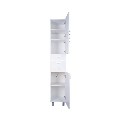 Viva STYLE fürdőszobai ÁLLÓSZEKRÉNY 192 magas POLCOS - JOBBOS - 35 x 28 x 192 cm