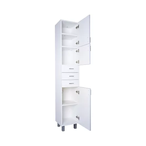 Viva STYLE fürdőszobai ÁLLÓSZEKRÉNY 192 magas POLCOS - JOBBOS - 35 x 28 x 192 cm