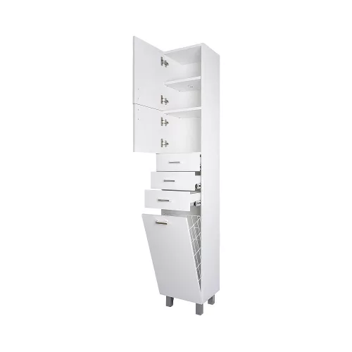 Viva STYLE fürdőszobai ÁLLÓSZEKRÉNY 192 magas szennyestartós - BALOS - 35 x 28 x 192 cm