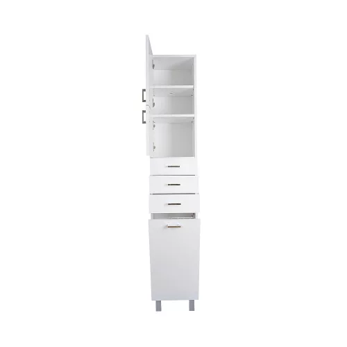 Viva STYLE fürdőszobai ÁLLÓSZEKRÉNY 192 magas szennyestartós - BALOS - 35 x 28 x 192 cm