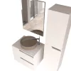 Piramida PERLA 60 G fürdőszobai tükör LED világítással - érintőkapcsolóval - 60 x 80 x 4 cm