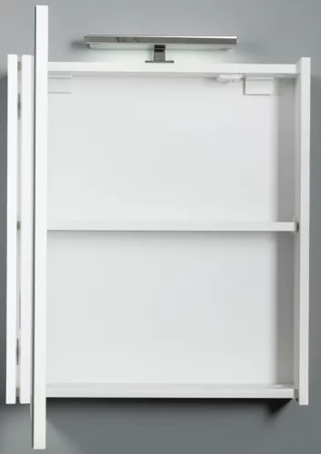 Piramida AKVA 60 H Tükrös fürdőszobai szekrény -1 ajtós kivitel - LED világítással - 60 x 69 x 13 cm