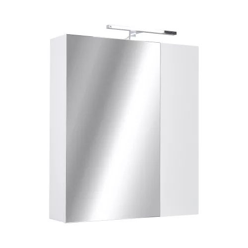 Piramida AKVA 60 R Tükrös fürdőszobai szekrény -2 ajtós kivitel - LED világítással - 60 x 69 x 13 cm