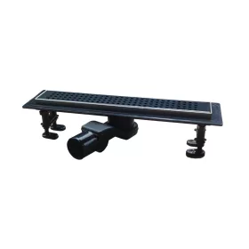   Euro Standard zuhanyfolyóka - MATT FEKETE - Ø 50 mm kifolyással - 60 cm