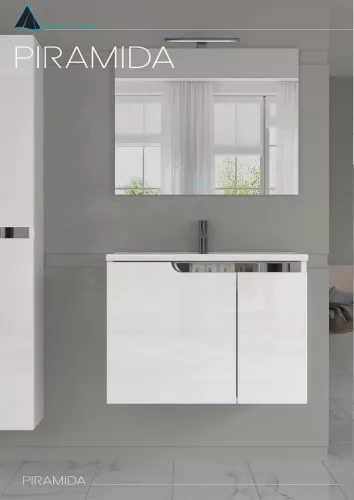 Piramida PERLA 75 G fürdőszobai tükör LED világítással - érintőkapcsolóval - 75 x 60 x 4 cm