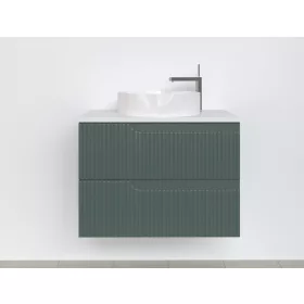   Piramida EURIDIKA fali fürdőszobabútor - mosdópult mosdó nélkül -2 fiókos - PINO ZÖLD - 75 x 48 x 53 cm