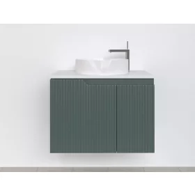   Piramida EURIDIKA fali fürdőszobabútor - mosdópult mosdó nélkül -2 ajtós - PINO ZÖLD - 75 x 48 x 53 cm