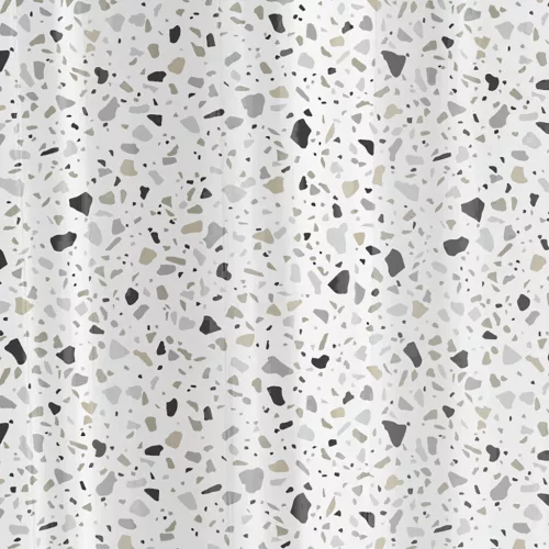 Zuhanyfüggöny - TERRAZZO - Impregnált textil - 180 x 200 cm